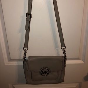 Michael Kors Light Gray Crossbody